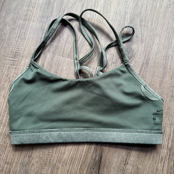 Nike Women's Indy Olive Strappy Sports Bra - Size Small - Picture 7 of 8